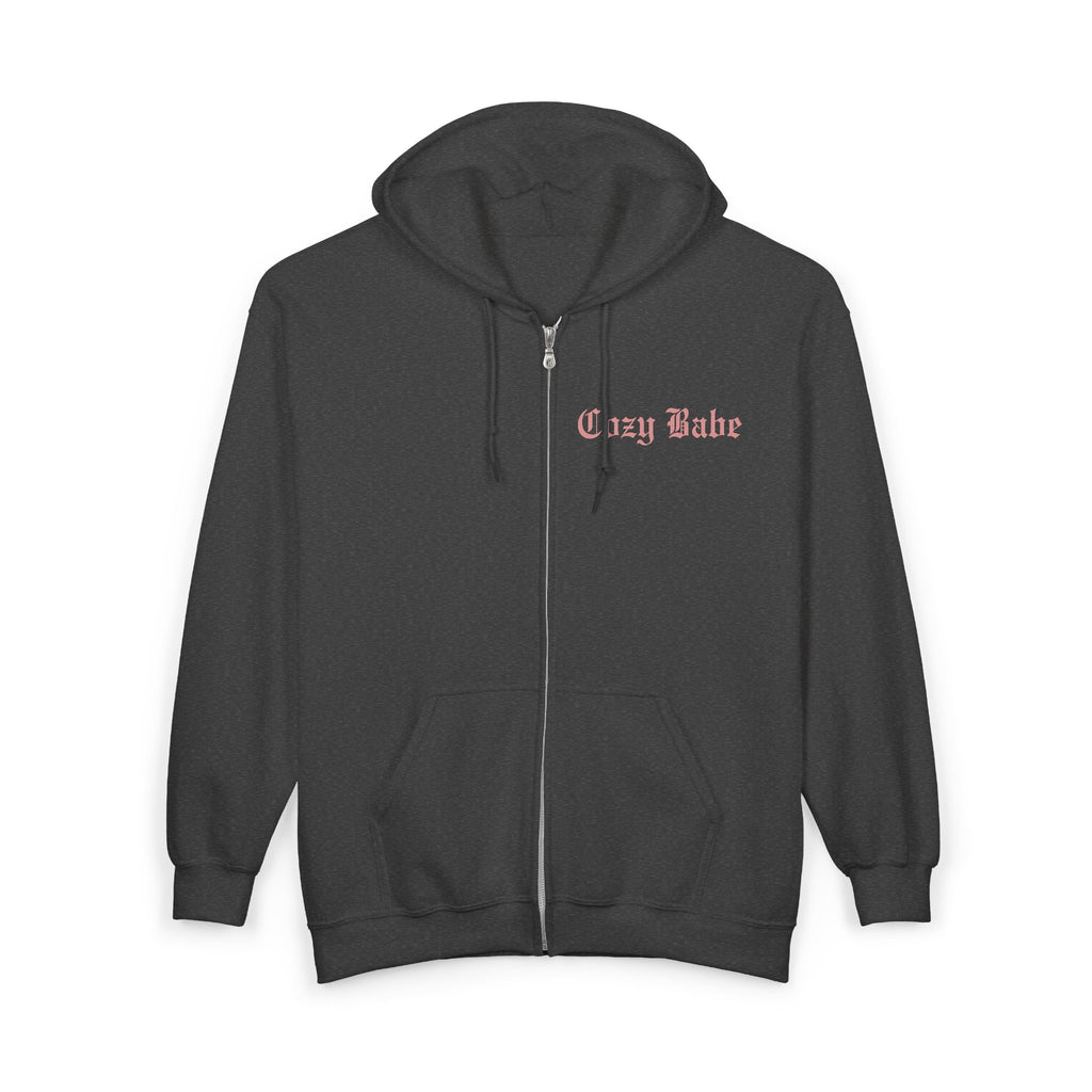 Cozy Babe, Stay Cozy Zip-Up Hoodie