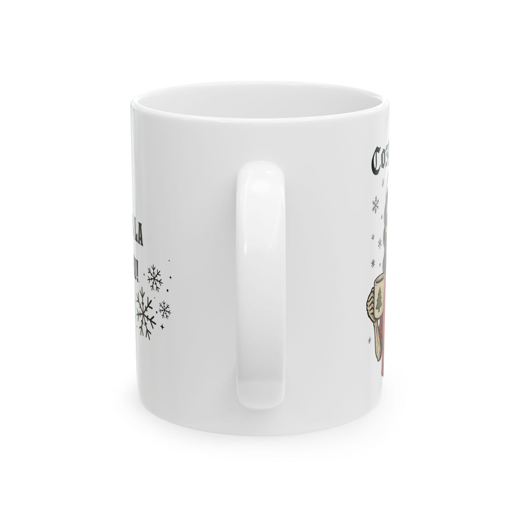 Mug - Funny Skeleton Mom in Red Santa Hat - Cozy Bitch - Fa La La La F*ck You