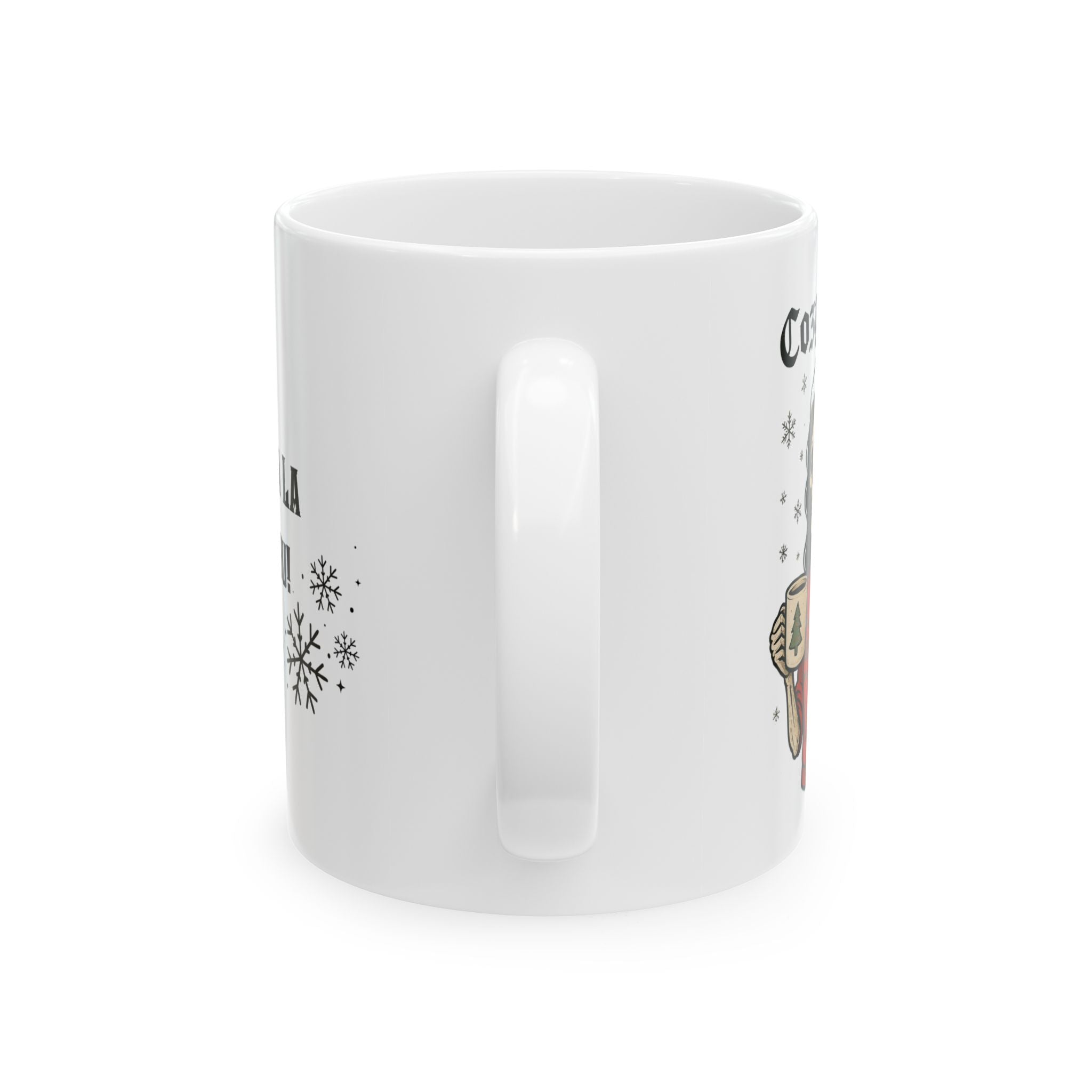 Mug - Funny Skeleton Mom in Red Santa Hat - Cozy Bitch - Fa La La La F*ck You
