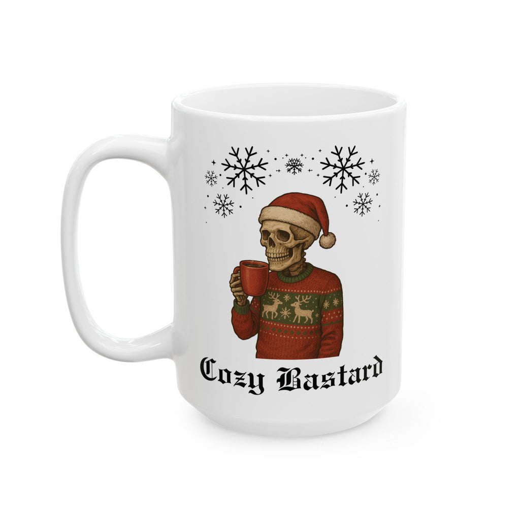 Christmas Skeleton Fa la la la Fuck You Holiday Coffee Cup  15oz