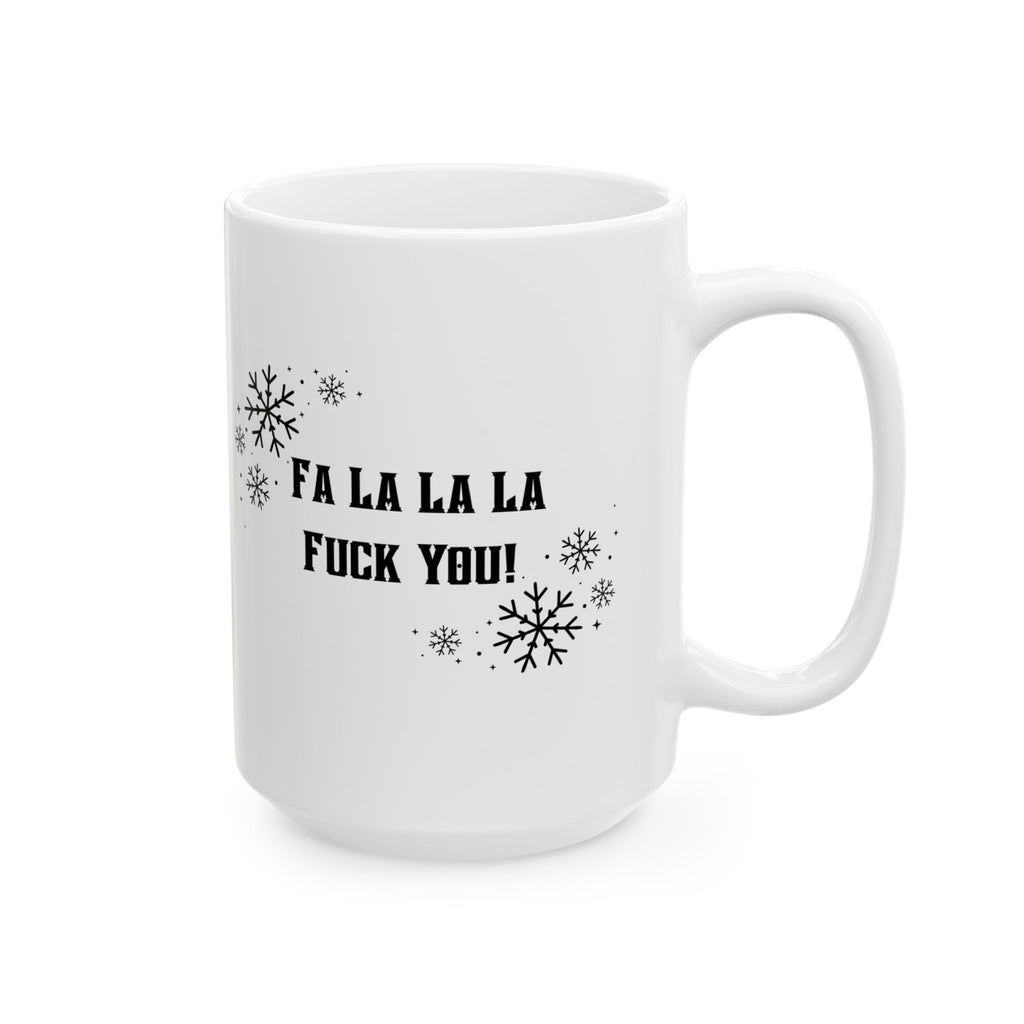 Mug - Funny Skeleton Mom in Red Santa Hat - Cozy Bitch - Fa La La La F*ck You
