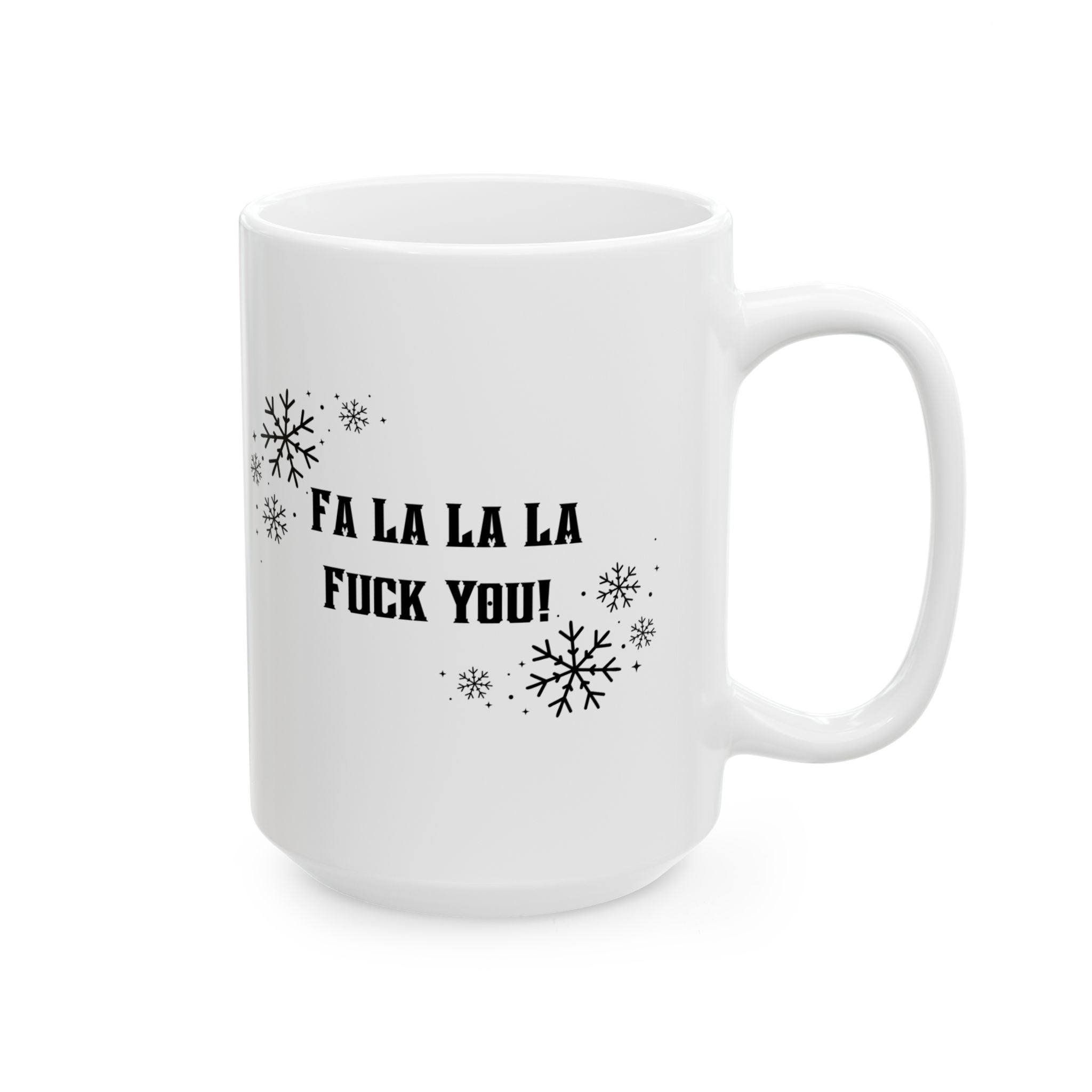 Mug - Funny Skeleton Mom in Red Santa Hat - Cozy Bitch - Fa La La La F*ck You